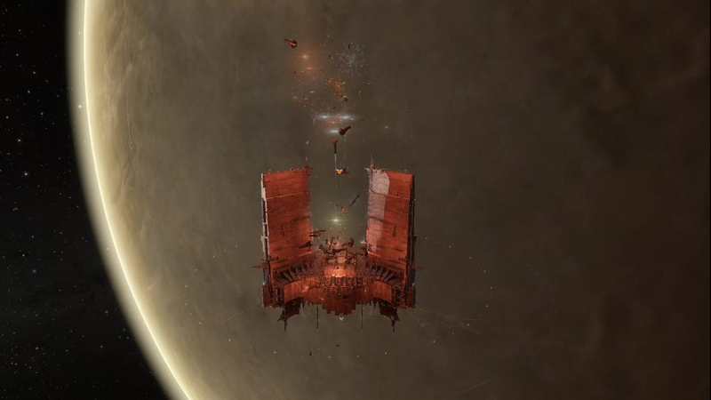 Illustration for article titled An EVE Online Funeral Means Ozone-Light Vigils And Spaceship Sacrifices